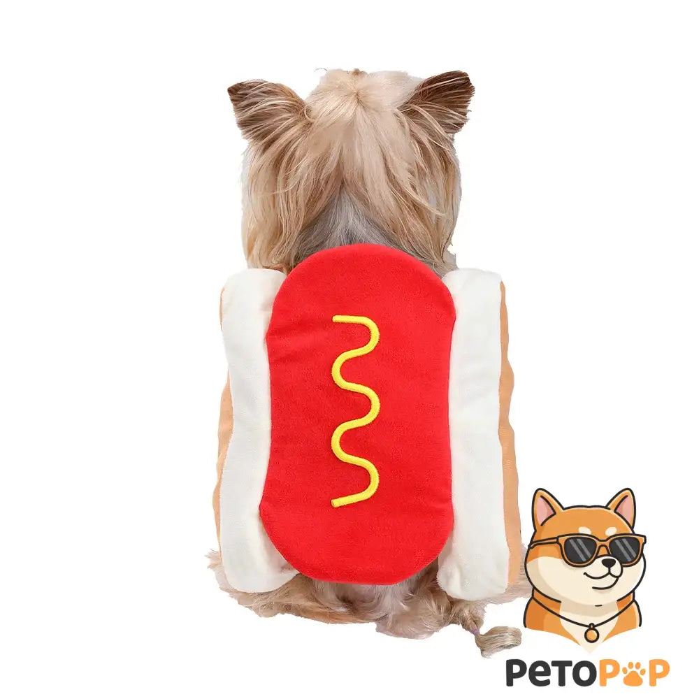 犬猫用コスチューム|おもしろフェスティバル衣装・ホットドッグデザイン|ハロウィン&クリスマス用ペット服|Petopop