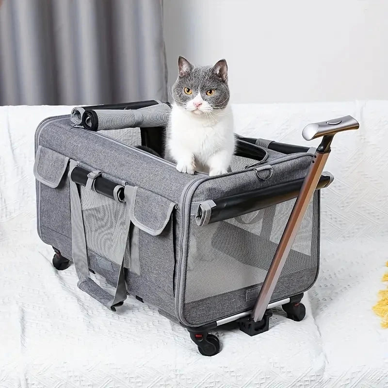 大型ペット用キャリートロリーケースの商品画像 1