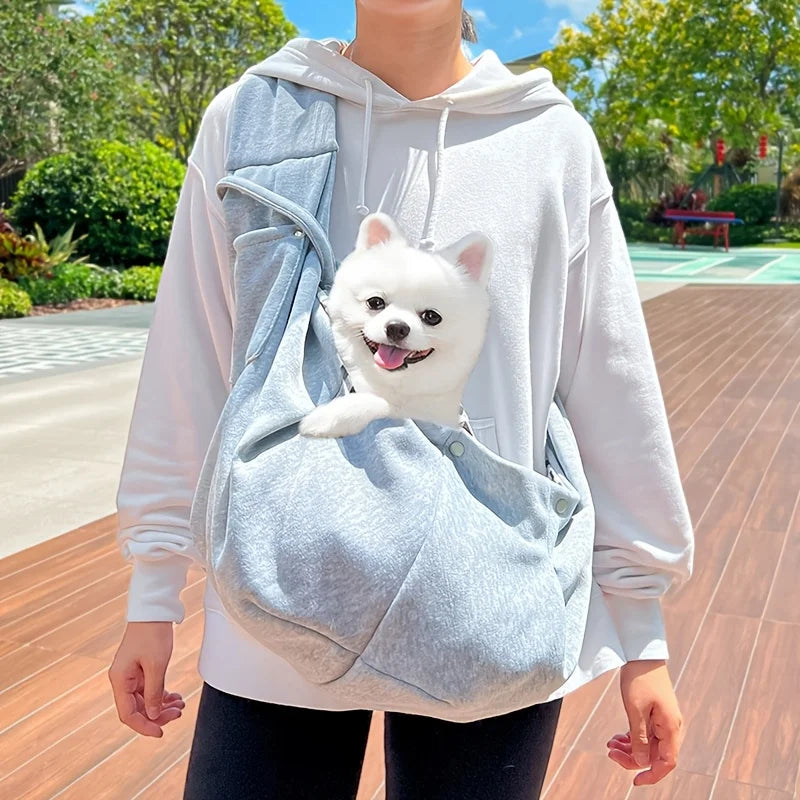 ペット用ショルダーキャリーバッグ｜7.5kgまで対応 通気性抜群 小型犬・猫用アウトドアキャリー｜PetoPop