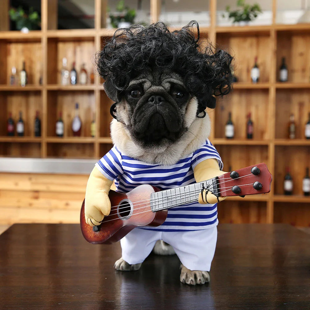 犬用ギター演奏コスチュームの商品画像 1