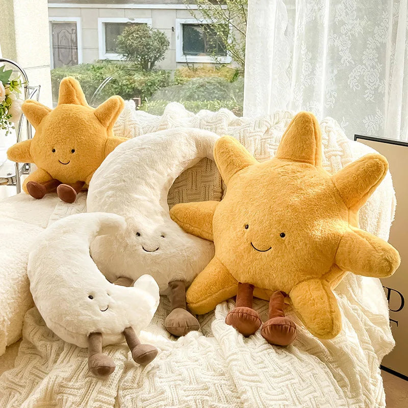 PetoPop Sun & Moon Celestial Plush Companion and Comfort Pillow