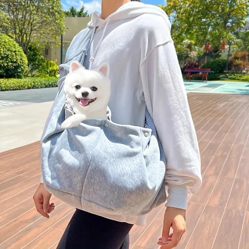 ペット用ショルダーキャリーバッグ｜7.5kgまで対応 通気性抜群 小型犬・猫用アウトドアキャリー｜PetoPop
