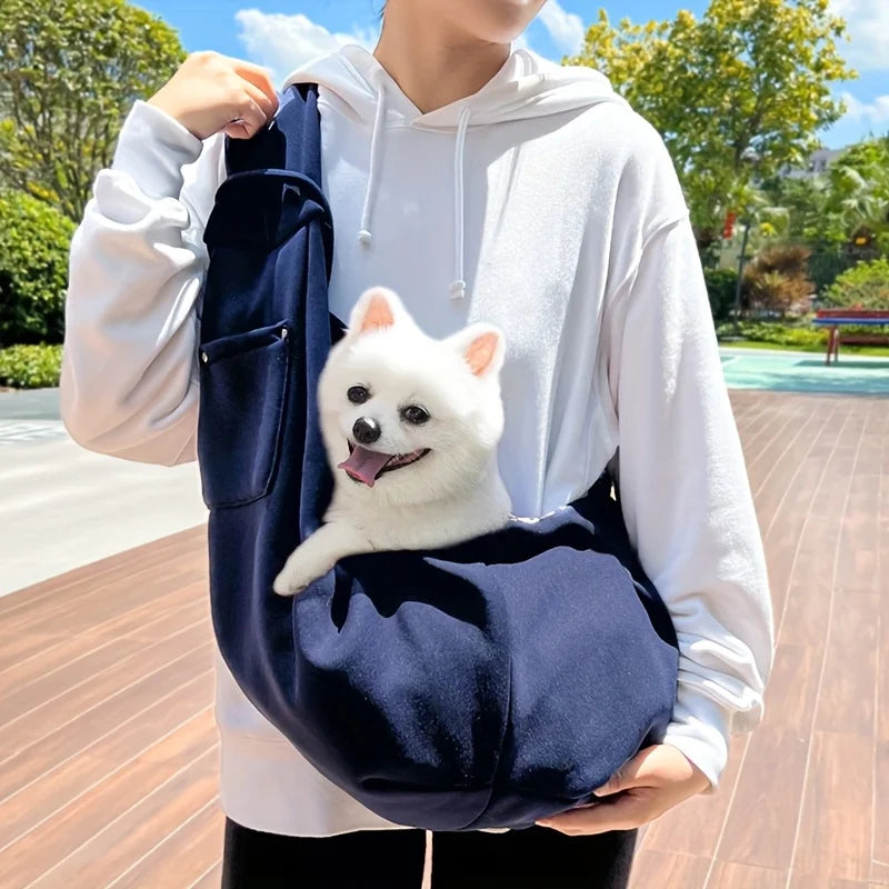ペット用ショルダーキャリーバッグ｜7.5kgまで対応 通気性抜群 小型犬・猫用アウトドアキャリー｜PetoPop