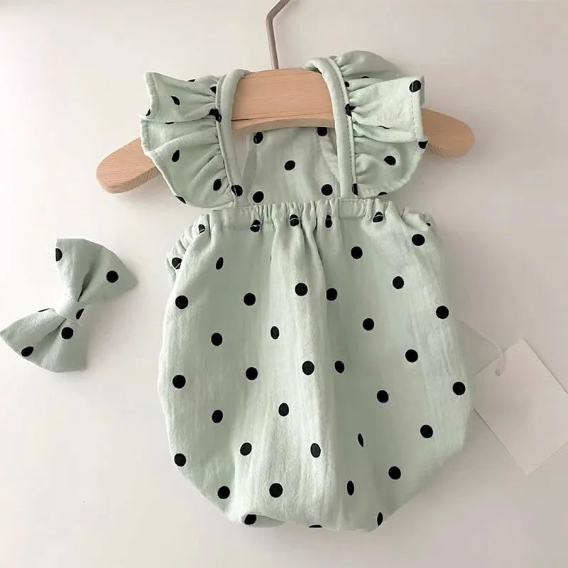 犬猫用ドットワンピース｜夏のペット服 チワワ・ビション・フレブル対応 薄手コットン｜PetoPop