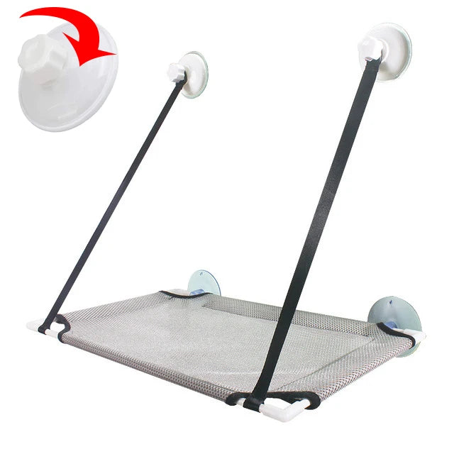 PetoPop Double-Decker Window Cat Hammock and Breathable Sun Seat