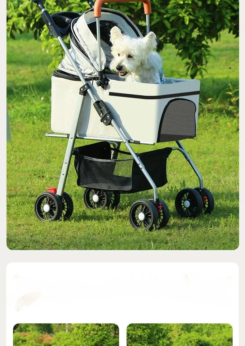 軽量折りたたみ式ペットストローラーの商品画像 2