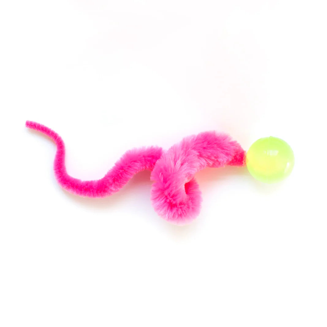 PetoPop Interactive Caterpillar Bouncing Ball Cat Toy