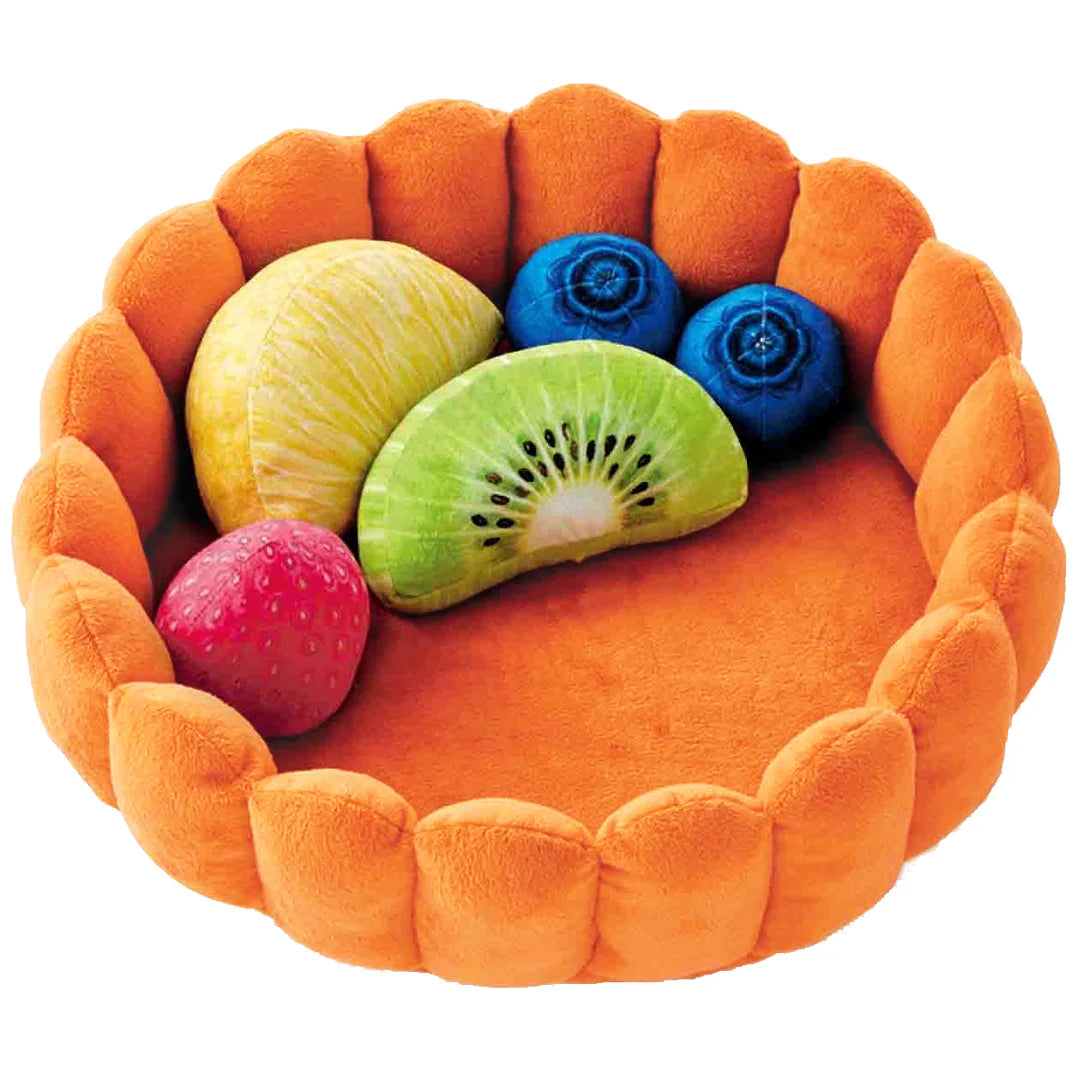 PetoPop Detachable Toast Bread Pet Bed and Plush Orthopedic Cushion