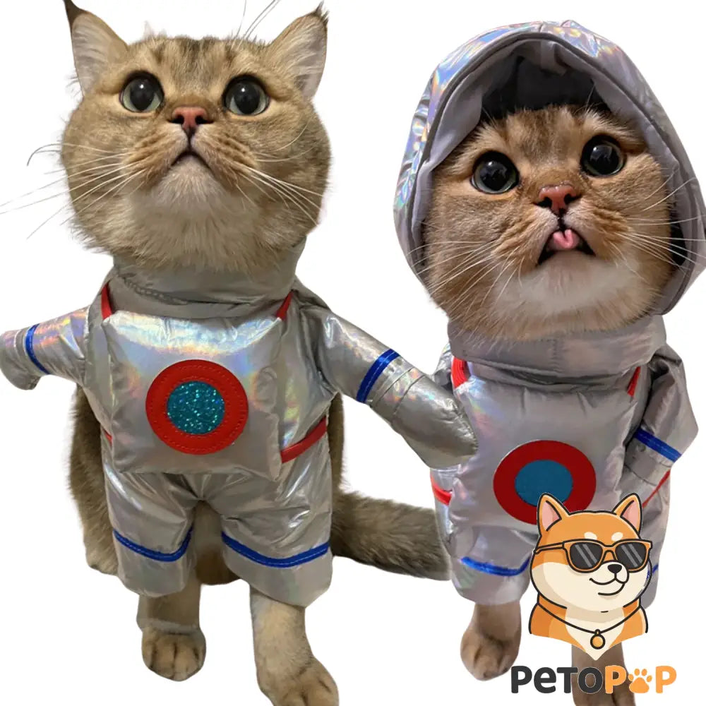 犬猫用コスプレ服｜宇宙飛行士アストロノーツコスチューム｜ハロウィン・パーティー仮装｜Petopop