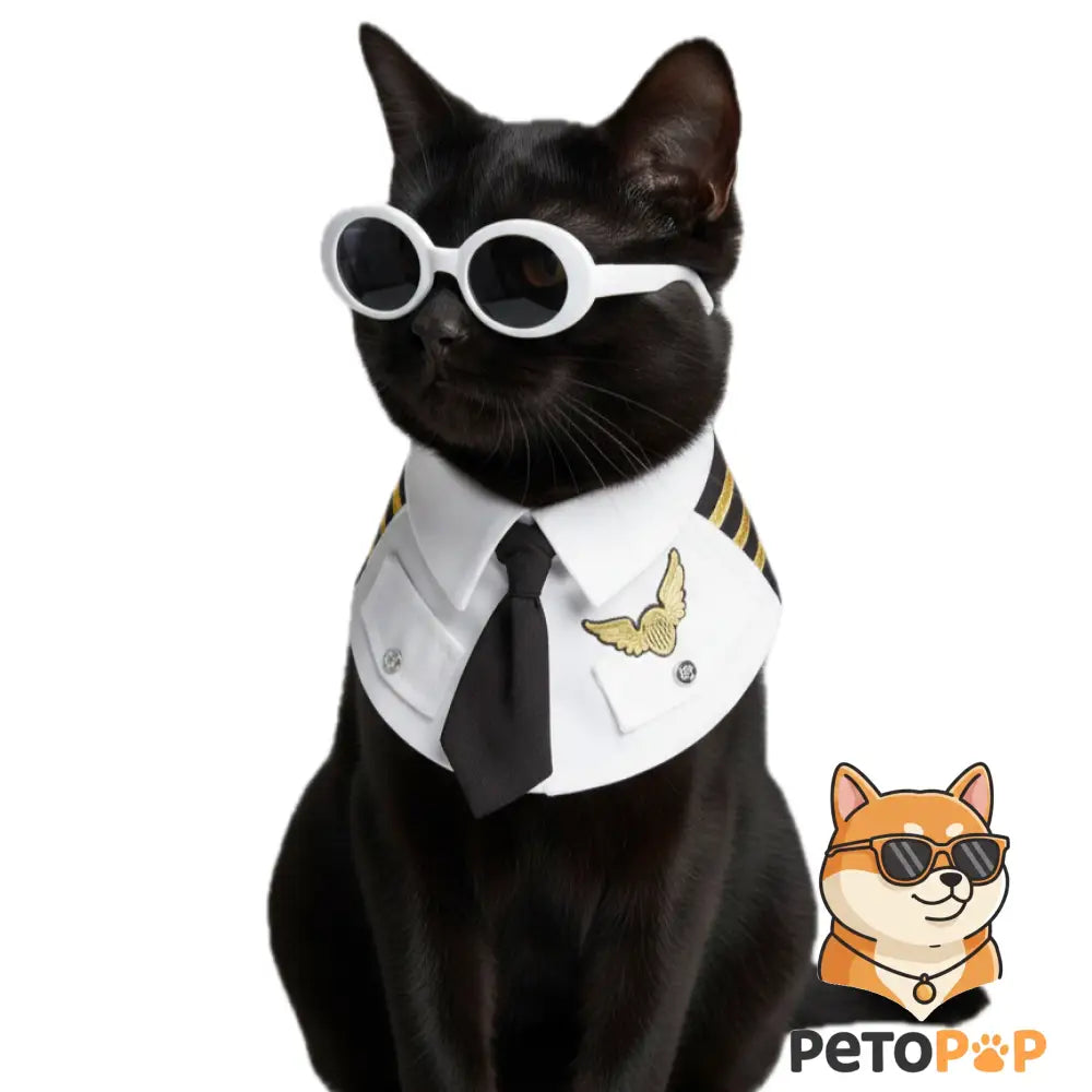 「犬猫用キャプテン風コスプレ服｜小型犬・子猫用ユニフォーム衣装｜Petopop」